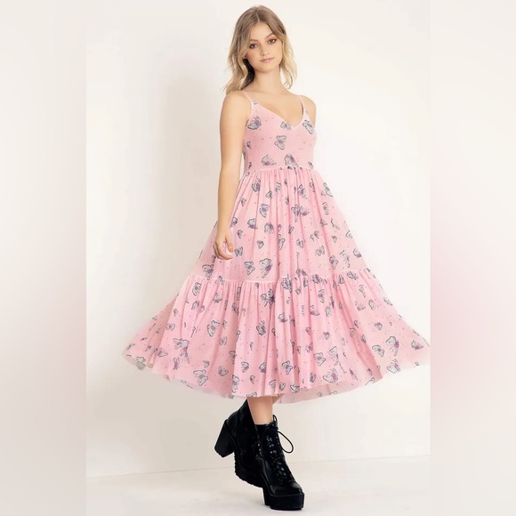 Blackmilk Clothing x Pokemon Butterfree Sheer Midaxi Dress - Limited Edition - Picture 2 of 7